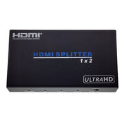 HDMI Amplified Splitter, HDMI High Speed with Ethernet, 4K@60Hz, HDMI v2.0, HDCP2.2, Metal Housing