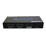 HDMI Amplified Splitter, HDMI High Speed with Ethernet, 4K@60Hz, HDMI v2.0, HDCP2.2, Metal Housing