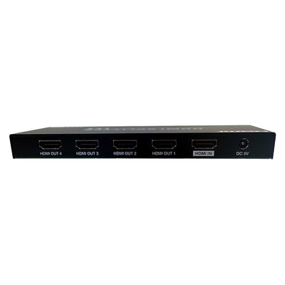 HDMI Amplified Splitter, HDMI High Speed with Ethernet, 4K@60Hz, HDMI v2.0, HDCP2.2, Metal Housing