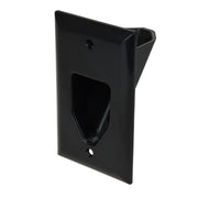 1-Gang Recessed Low Voltage Cable Plate