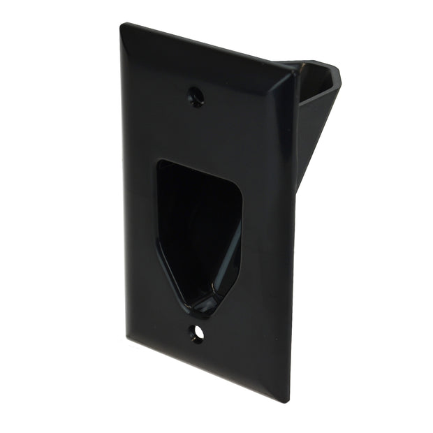 1-Gang Recessed Low Voltage Cable Plate