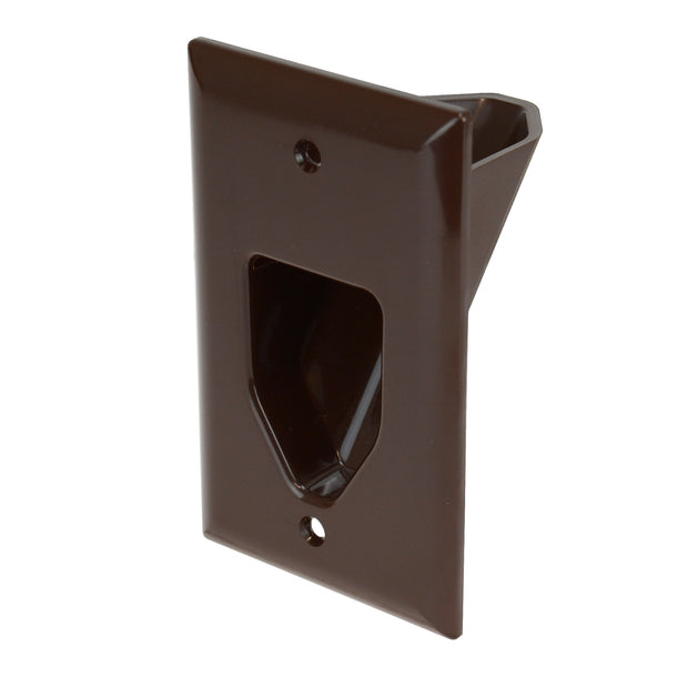 1-Gang Recessed Low Voltage Cable Plate