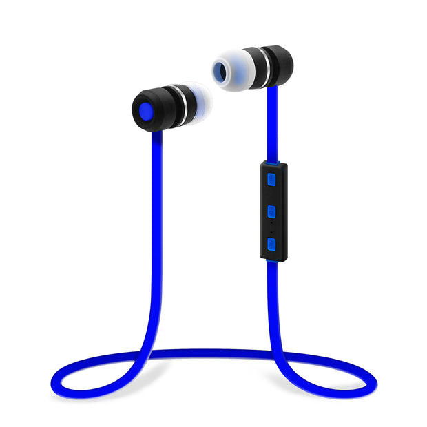 Bluetooth Wireless Sports Earbuds w/ In-line Microphone, Control Buttons