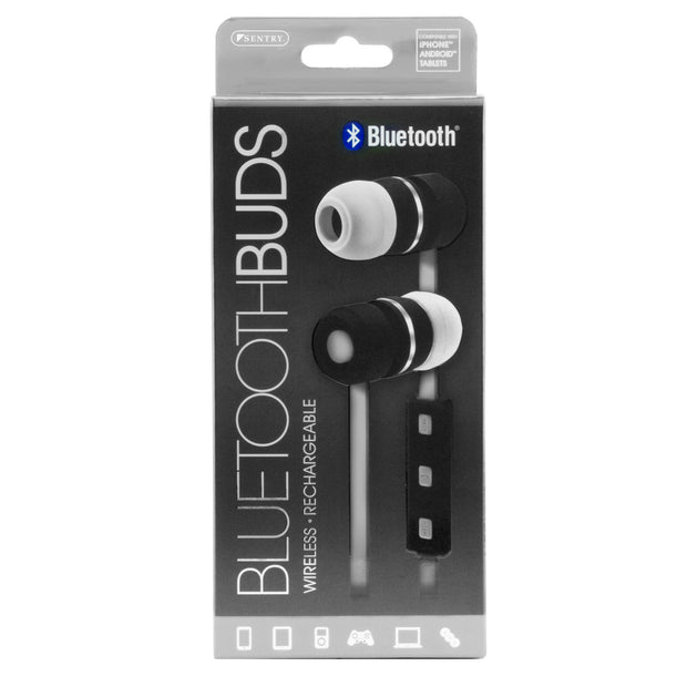 Bluetooth Wireless Sports Earbuds w/ In-line Microphone, Control Buttons