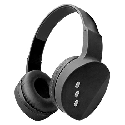 Bluetooth Wireless Headphone w/ Built-in Microphone, Adjustable Headband, Black