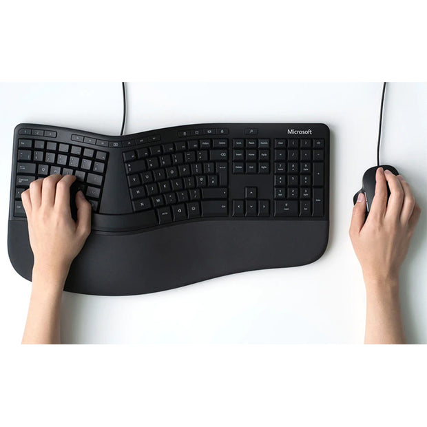 Microsoft Ergonomic Desktop USB Keyboard & Mouse Combo, RJU-00001