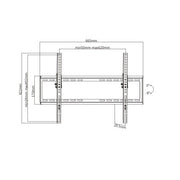 TV Mount for 37~70" Tilt, Max 600x400 VESA, KL22G-64T