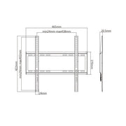 TV Mount for 32~55" Fixed, Max 400x400mm VESA, KL22G-44F