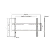 TV Mount for 37~70" Fixed, Max 600x400mm VESA, KL22G-64F