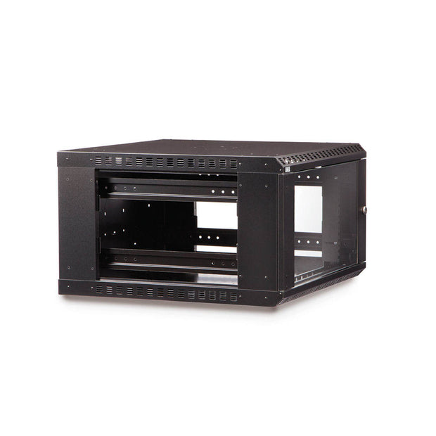 LINIER Fixed Wall Mount Cabinet with Glass Door, 250 lb capacity