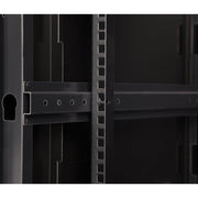 LINIER Fixed Wall Mount Cabinet with Glass Door, 250 lb capacity