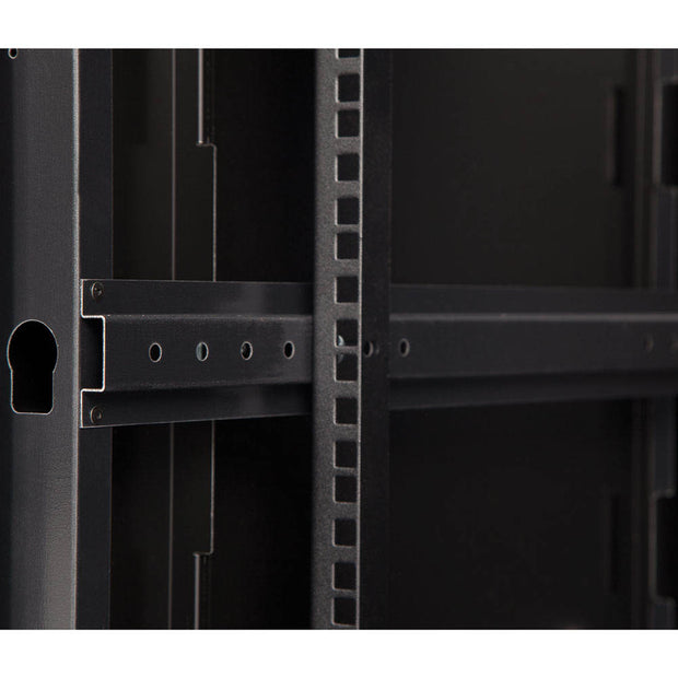 LINIER Fixed Wall Mount Cabinet with Glass Door, 250 lb capacity