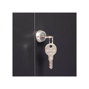 LINIER Fixed Wall Mount Cabinet with Glass Door, 250 lb capacity