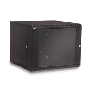LINIER Fixed Wall Mount Cabinet with Glass Door, 250 lb capacity