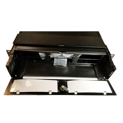 Fiber Distribution Panel Enclosure, Rack Mount, 2RU, 6 Plate/Cassette Openings