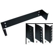 Rackmount Hinged Wall Mounting Bracket, Dimensions: 7 (H) x 19 (W) x 5.8 (D) inches. Includes 24 rack screws(10-32)