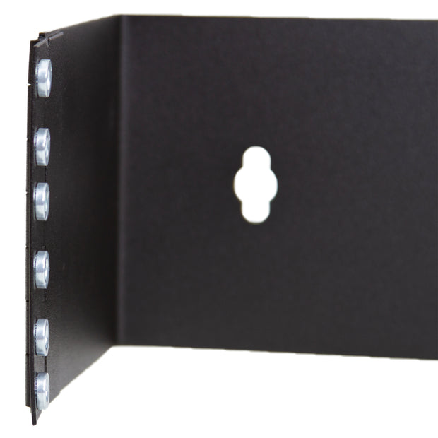 Rackmount Hinged Wall Mounting Bracket, 2U, Dimensions: 3.5 (H) x 19 (W) x 4 (D) inches