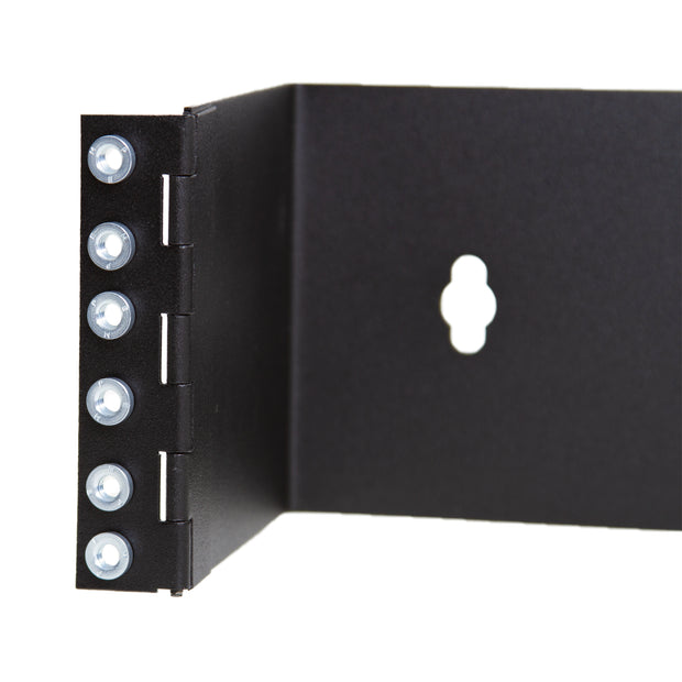Rackmount Hinged Wall Mounting Bracket, 2U, Dimensions: 3.5 (H) x 19 (W) x 4 (D) inches