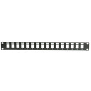 Rackmount Blank Keystone Patch Panel, 3U