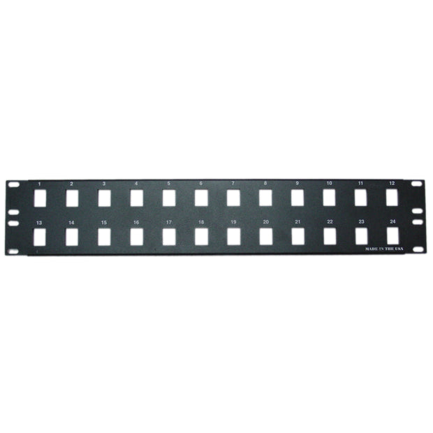 Rackmount Blank Keystone Patch Panel, 3U
