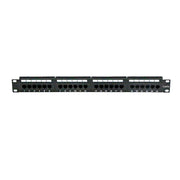 Rackmount Cat6a Patch Panel, 19 inch horizontal, 110 Type, 568A & 568B Compatible, 2U
