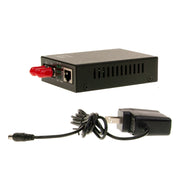 Ethernet to Multimode Fiber Optic Converter, RJ45 (100Base-TX) to Fiber-ST (100Base-FX) 2km