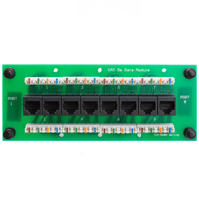 8-Port Cat5e Data Module