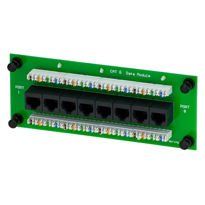 8-Port Cat6 Data Module