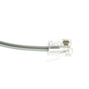 Telephone Cord (Data), RJ12, 6P / 6C, Silver Satin, Straight