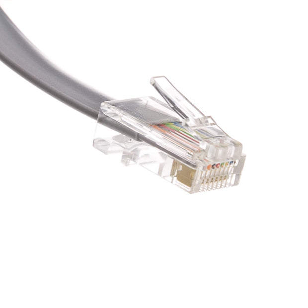 Telephone Cord (Data), RJ45 8P / 8C, Silver Satin, Straight