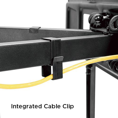 TV Mount for 32 to 70 Inch Television w/ 18.4 inch Full Motion Arm, 400x400 max VESA, Black