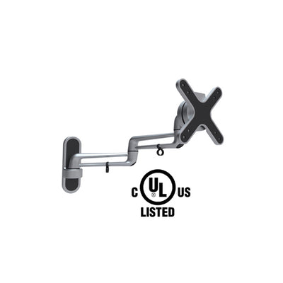 TV Mount for 13 to 27 inch w/ 16.4 inch arm, 100mm VESA, UL Listed