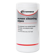 Innovera Antistatic Screen Cleaning Wipes in Pop-Up Tub, 120/Pack