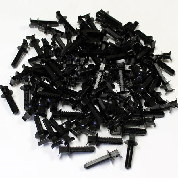 Drywall Anchor Plugs, Black, Bag of 100, for QuikZip