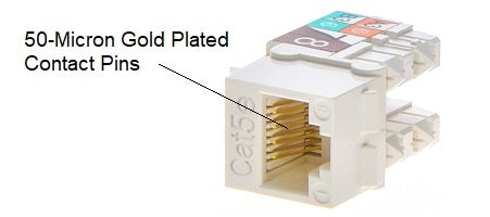 Cat.5E RJ45 110 Type Keystone Jack Black