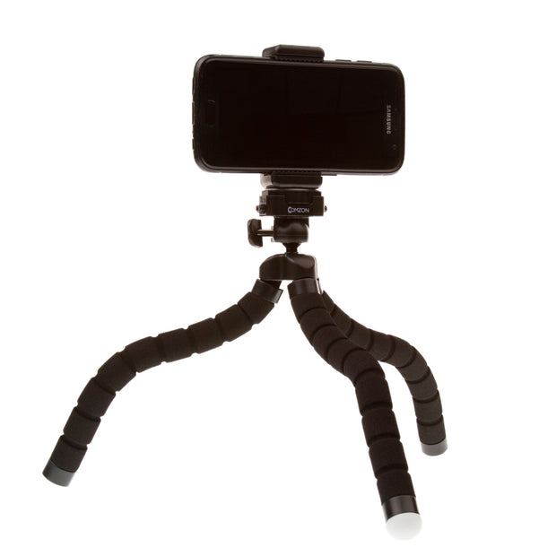 Comzon® Flexible Foam Grip Mini Tripod for Phones, GoPro Video, DSL Cameras, & more - Black