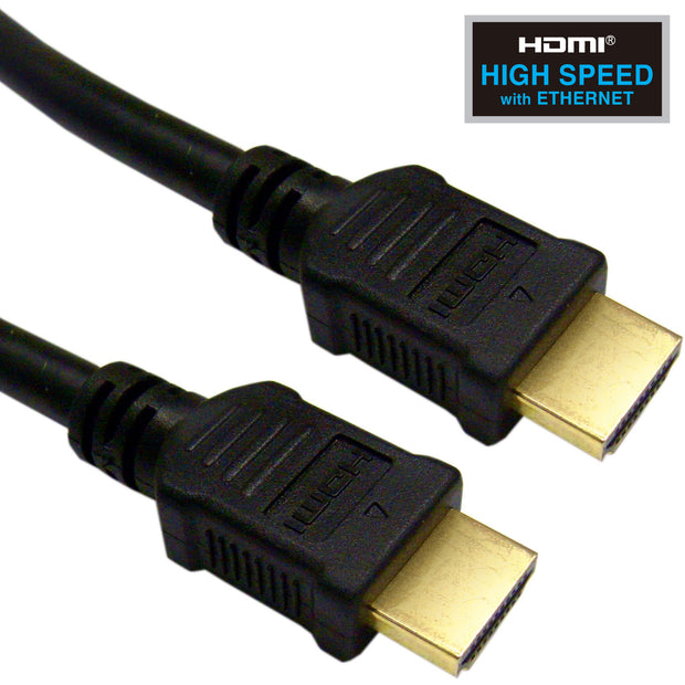 Plenum HDMI Cable, 1080p@60Hz, High Speed w/ Ethernet, CMP, HDMI Male, 24 AWG