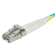 10 Gigabit Aqua OM4 Fiber Optic Cable, LC / LC, Multimode, Duplex, 50/125