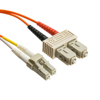 LC/SC OM2 Multimode Duplex Fiber Optic Cable, 50/125