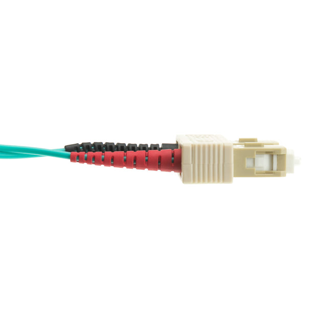 10 Gigabit Aqua LC/SC OM3 Multimode Duplex Fiber Optic Cable, 50/125, 20 meter (65.6 foot)