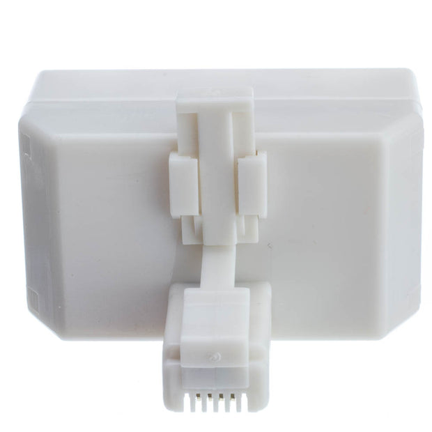 Telephone Jack Line Separator, RJ11/RJ12 Male to 3 RJ11/RJ12 Female, Line 1, Line 2, Line 1 and 2