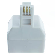 Phone Splitter (Straight), RJ11/RJ12 Male to two RJ11/RJ12 Female