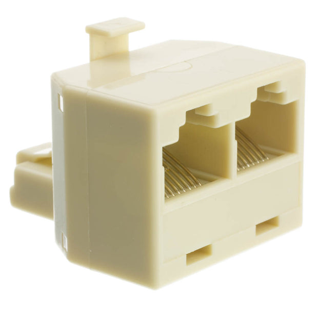 Phone Splitter (Straight), RJ45 8P8C Male to 2 RJ45 8P8C Female