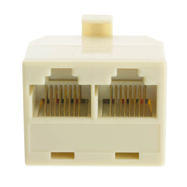 Phone Splitter (Straight), RJ45 8P8C Male to 2 RJ45 8P8C Female
