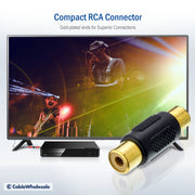 RCA Coupler, RCA Female, Gold