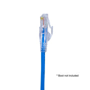 Simply45 Cat5e RJ45 Crimp Connectors, Solid 24AWG/Stranded 28-26AWG, Blue Tint, Jar 100 pieces