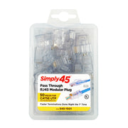 Pass Through Cat5e/6 UTP RJ45 Starter Kit, 1ea (S45-1501, S45-1601, S45-C101, S45-801, S45-S01YL)