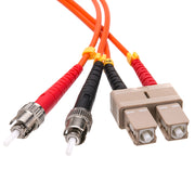 SC/ST OM2 Multimode Duplex Fiber Optic Cable, 50/125