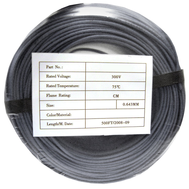 Security/Alarm Wire, 22/2 (22AWG 2 Conductor), Solid, CMR / Inwall rated, Coil Pack, 500 foot