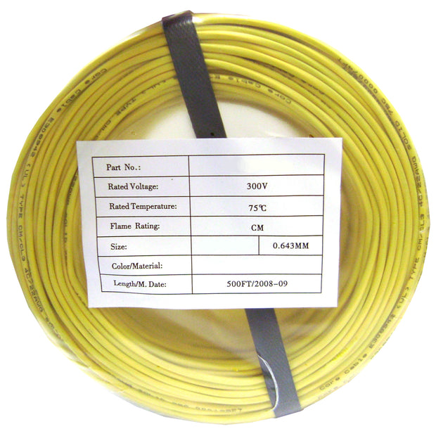 Security/Alarm Wire, 22/4 (22AWG 4 Conductor), Solid, CMR / Inwall rated, Coil Pack, 500 foot